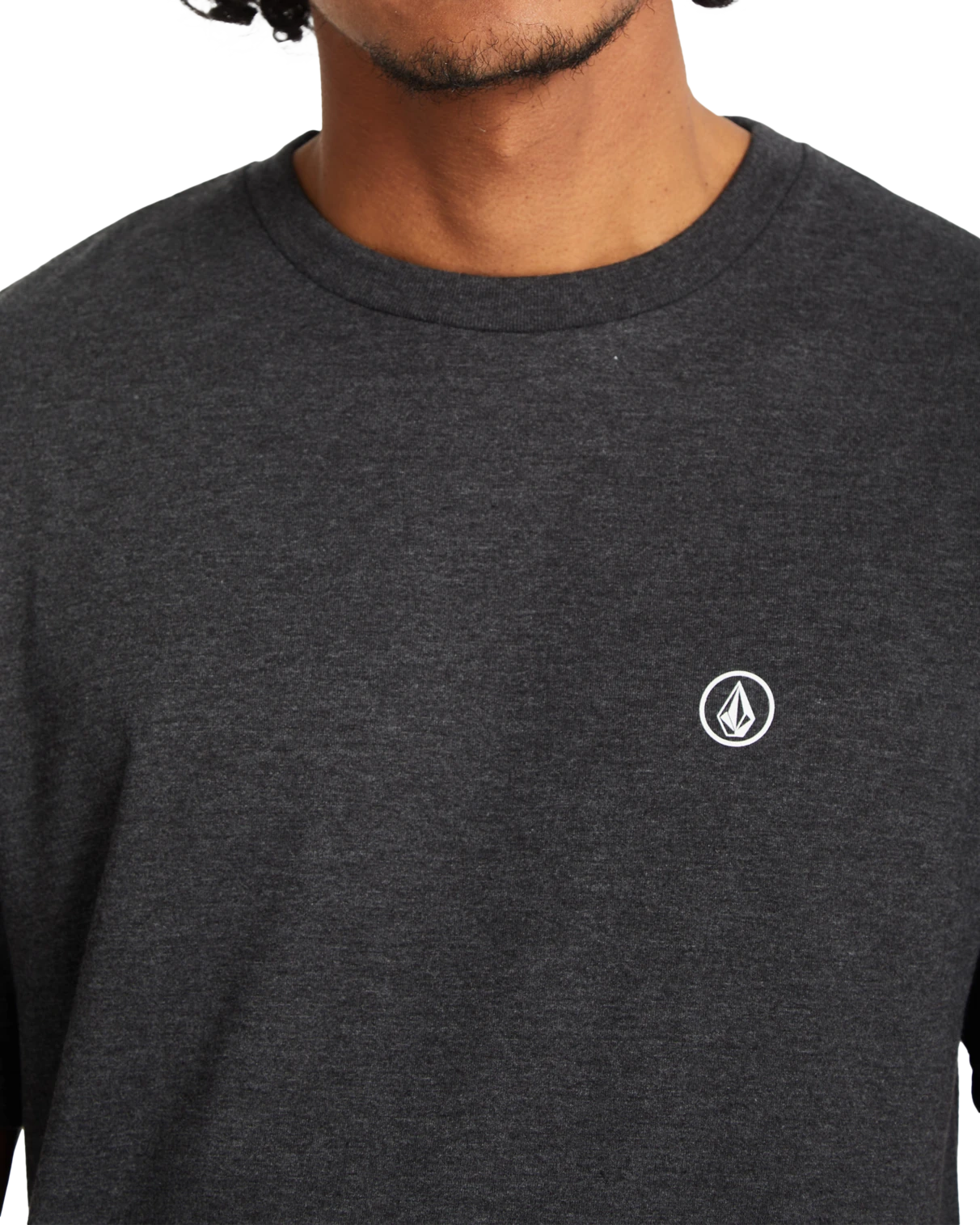 Volcom Circle Blanks camiseta manga corta hombre detail 4 | Heather Black
