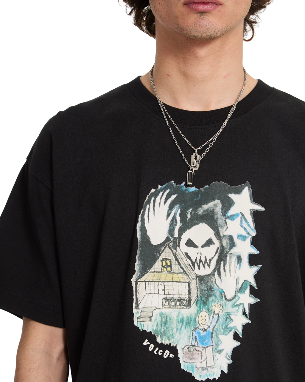 Volcom FA ISSAM AUPTEL LSE SST camiseta manga corta hombre detail 3 | BLACK