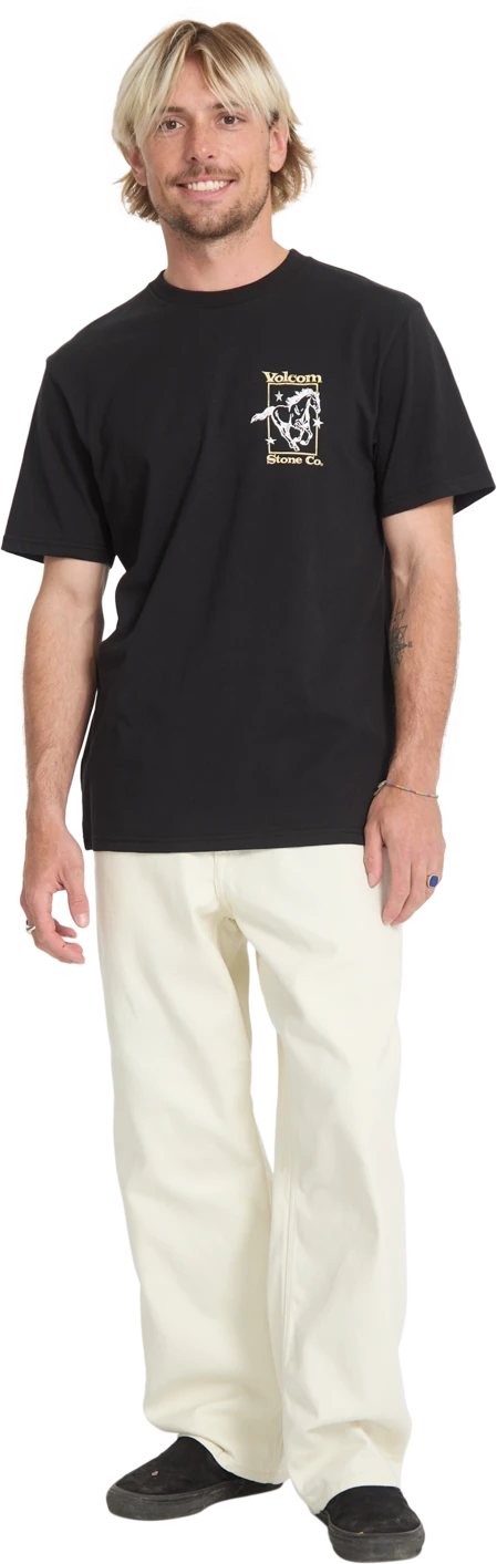 Volcom GIDDYUP SST camiseta manga corta hombre detail 5 | Black