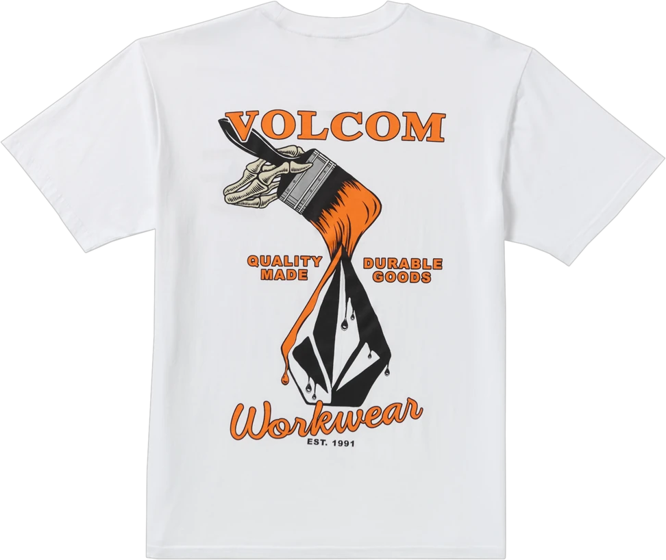 Volcom Enamel camiseta manga corta hombre detail 6 | White
