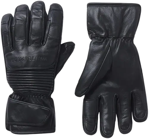 Whitespace LEATHER GLOVES guantes nieve | Black