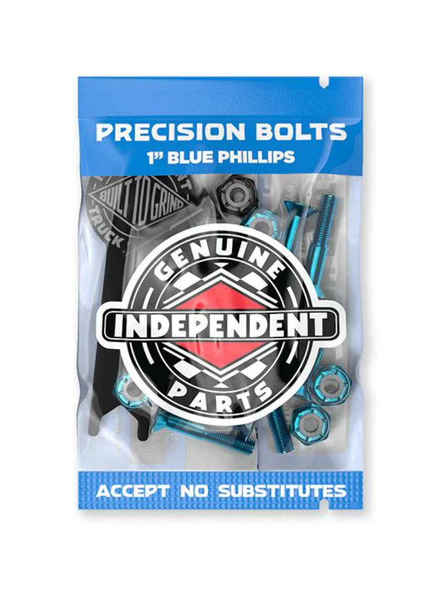 Tornillos skate Independent Phillips Blue/Black - 1"