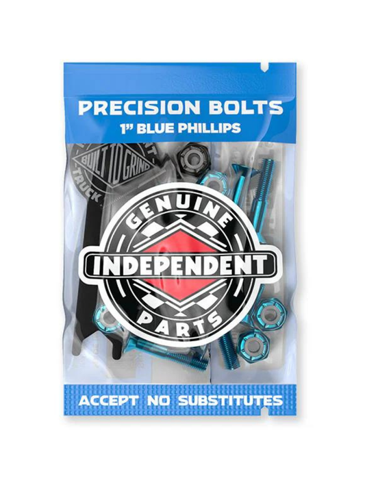 Best selling products | Independent Phillips Blue/Black skate screws - 1"