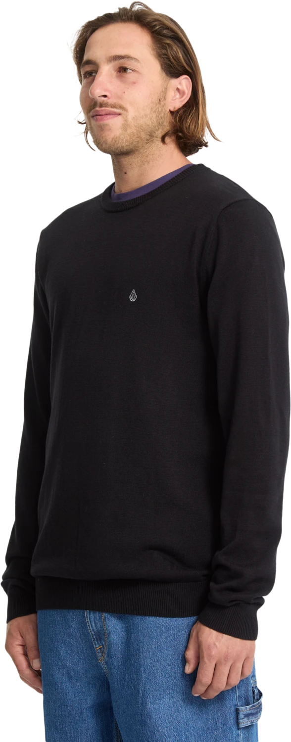 Volcom Uperstand jersey hombre detail 5 | Black