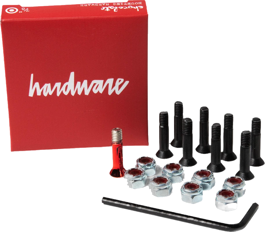 Chocolate Chocolate Allen Longneck Hardware tornillos de skate | Silver