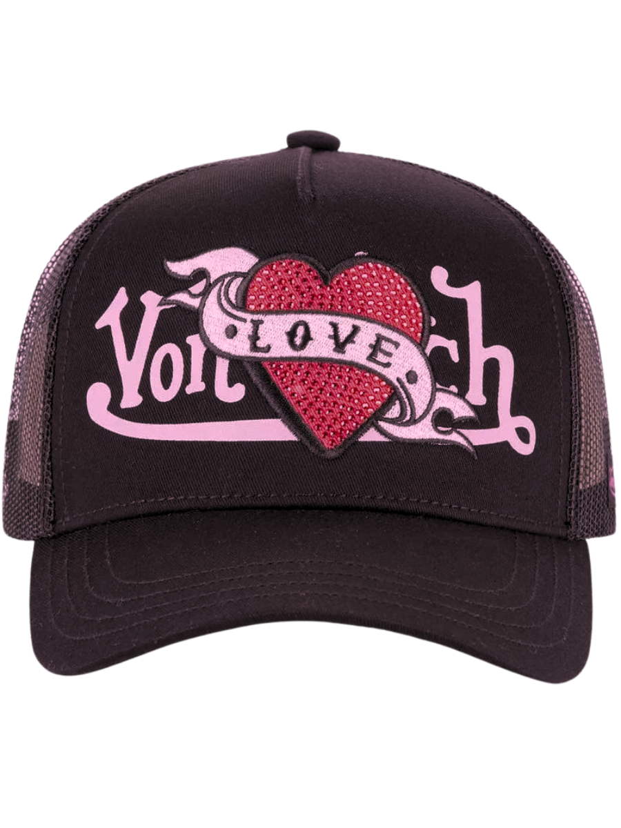 Von Dutch Love Trucker Cap - Black