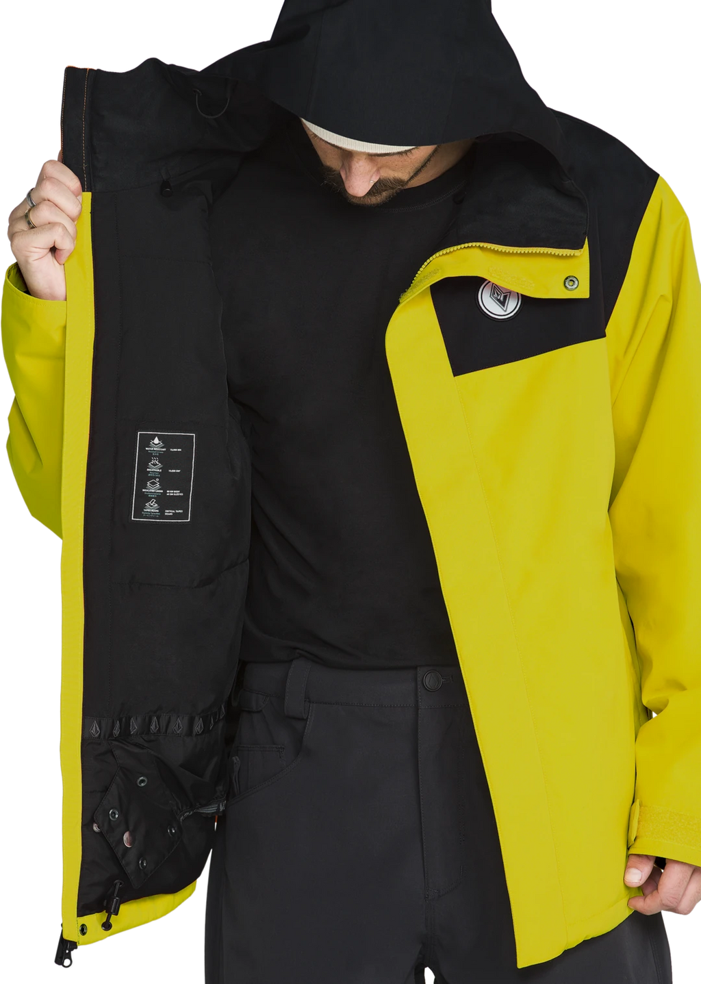 Volcom BUCKTHREEEIGHTY INSULATED chaquetas y abrigos hombre detail 3 | Yellow
