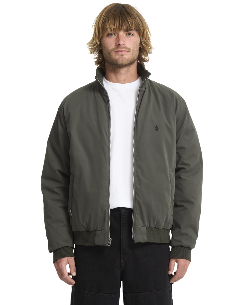 Volcom Damerman Jacket medium jacket hombre | Rinsed Black