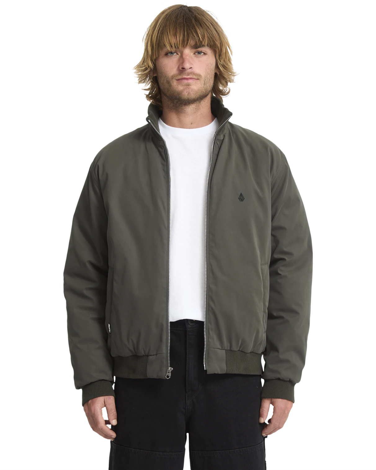 Volcom Damerman Jacket medium jacket hombre | Rinsed Black