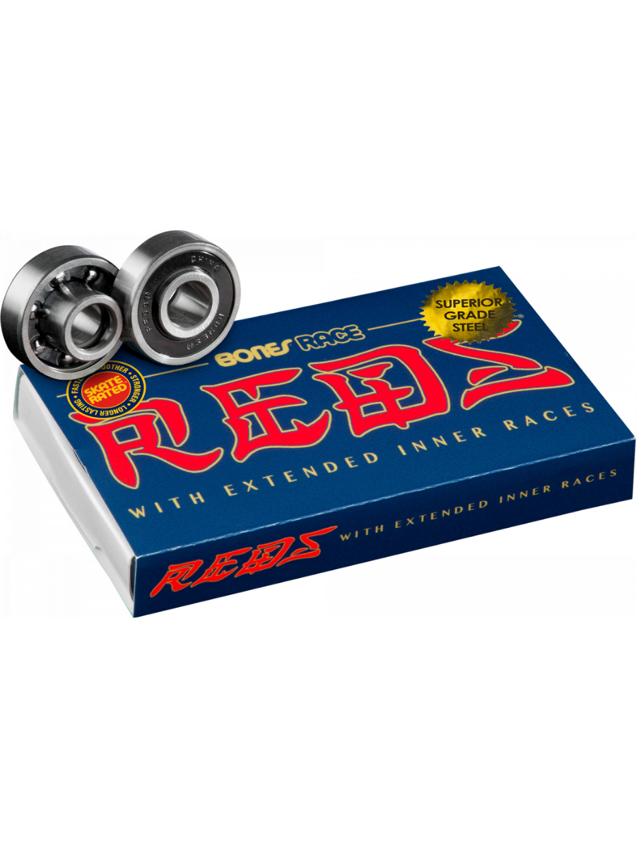 Rodamientos Bones Race Reds Skateboard Bearings 8 Pack