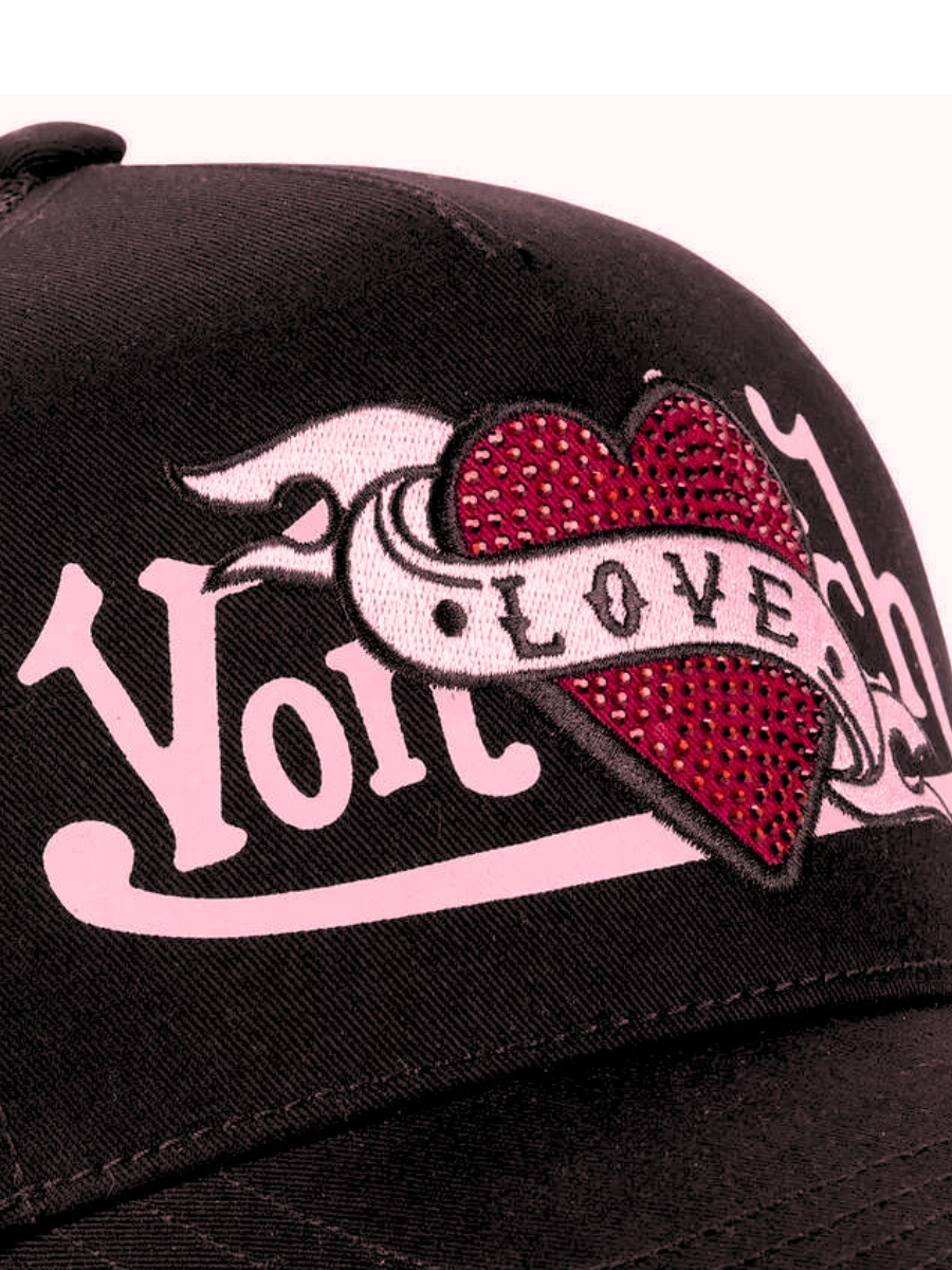 Von Dutch Love Trucker Cap - Black