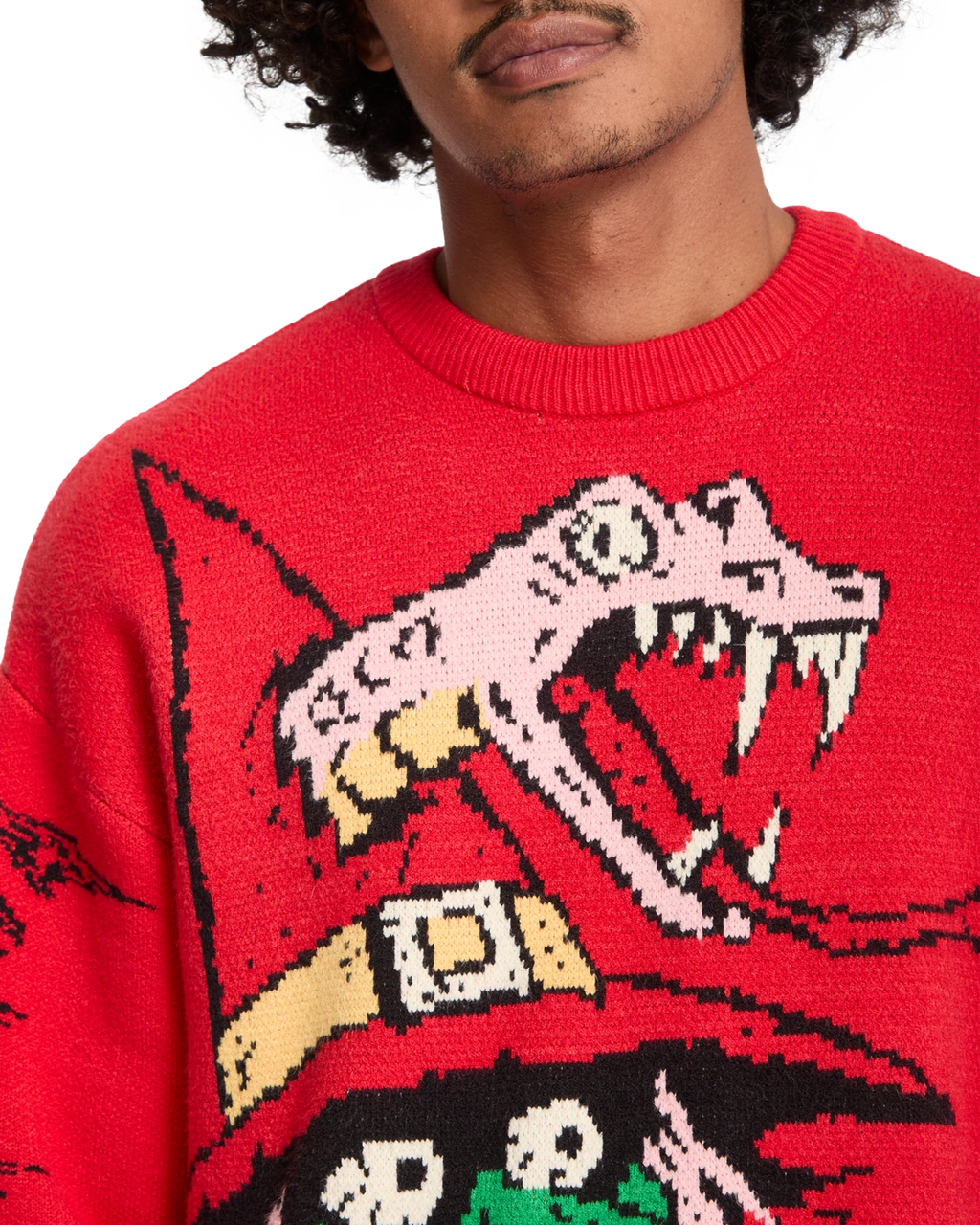 Volcom JJ Villard jersey hombre detail 2 | Lifeguard Red