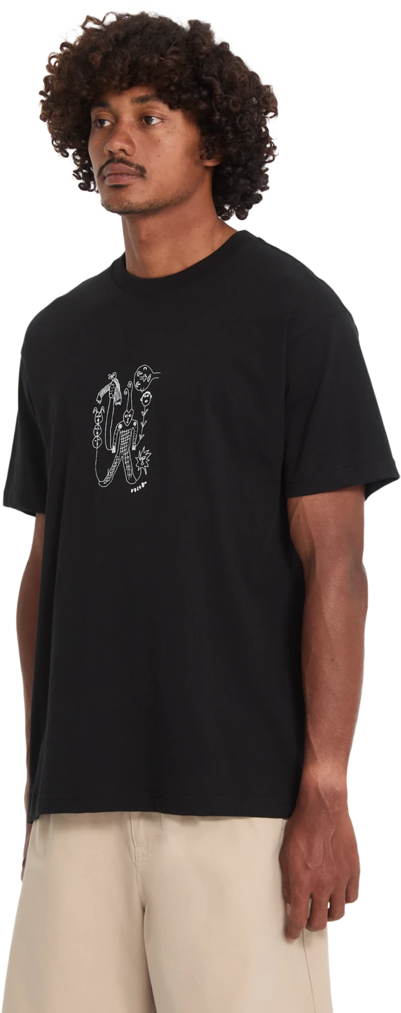Volcom NOWHERE SST camiseta manga corta hombre detail 2 | Black