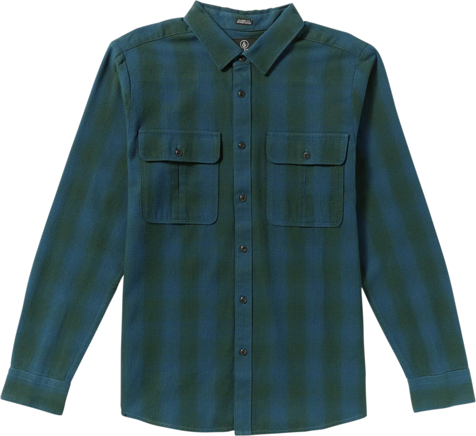 Volcom Shadowstone Flannel Shirt camisa manga larga hombre detail 5 | Scarab