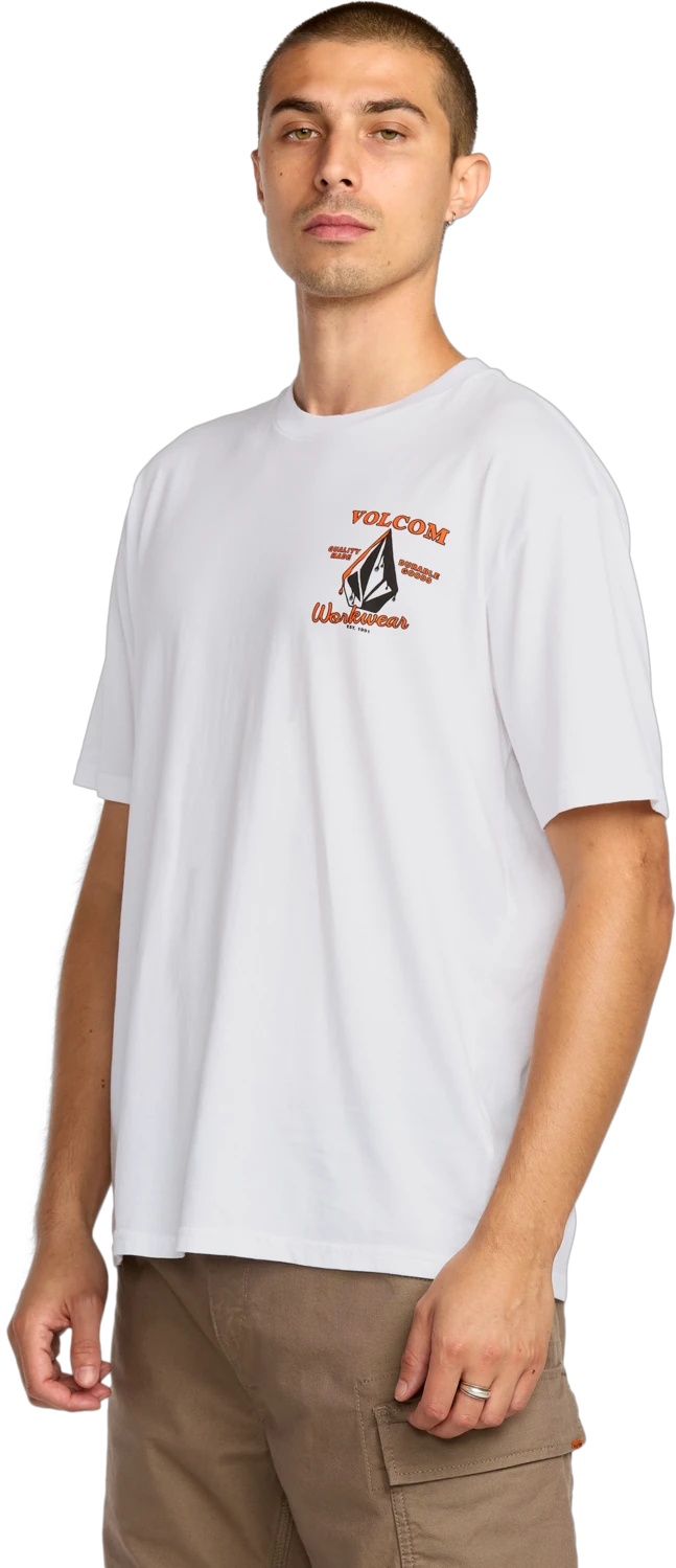 Volcom Enamel camiseta manga corta hombre detail 2 | White