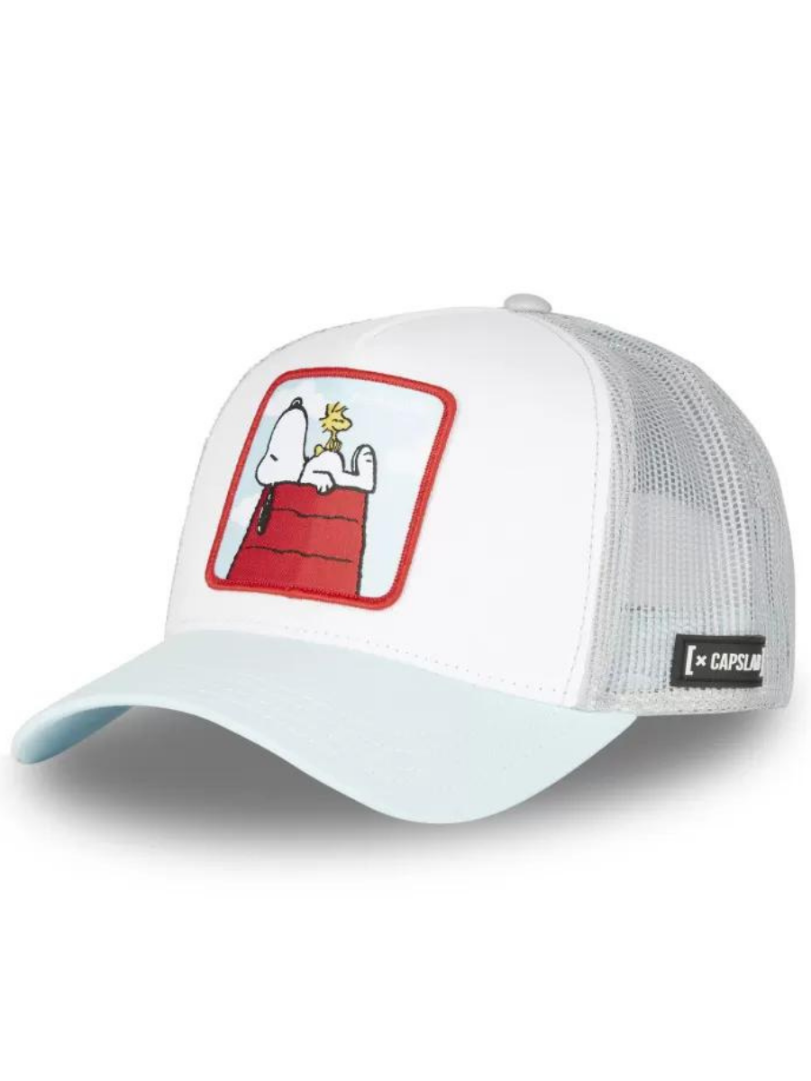 Cappellino Trucker Capslab x Peanuts (Snoopy) - Bianco/Azzurro