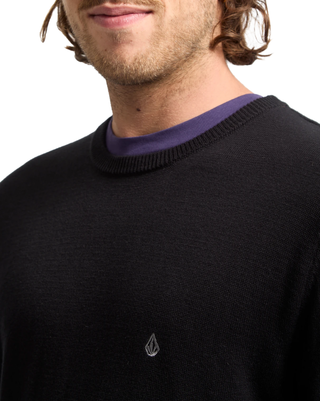 Volcom Uperstand jersey hombre detail 2 | Black