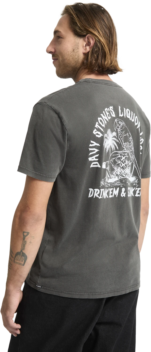Volcom Liquor Locker camiseta manga corta hombre detail 3 | Black