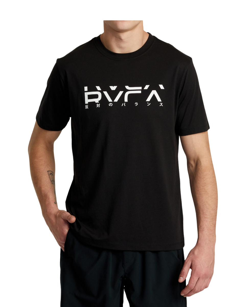 T-shirt RVCA sezione grande - nera