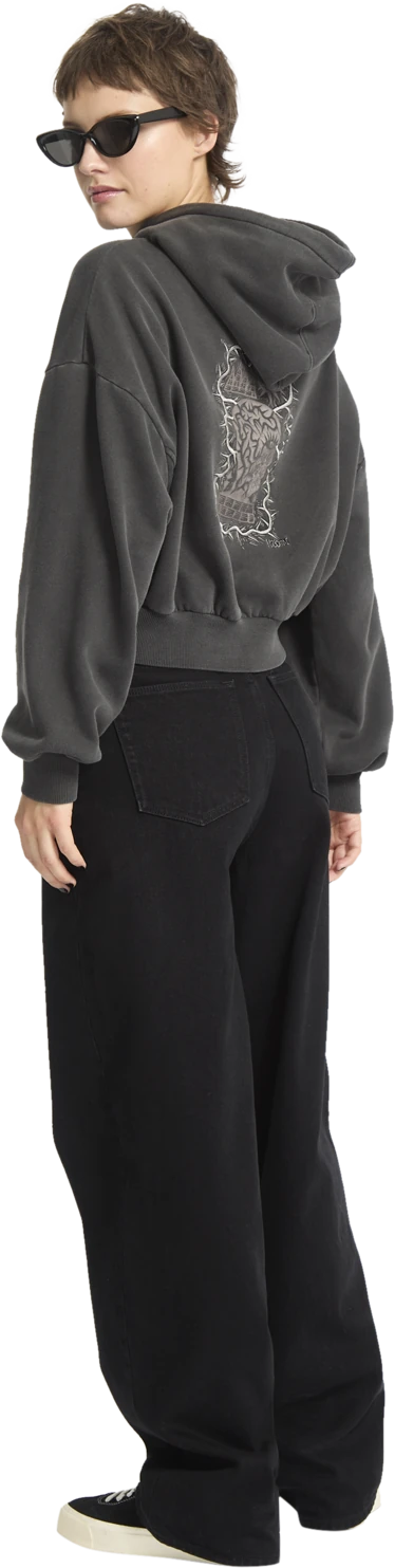 Volcom FA Vaderetro sudadera con capucha mujer detail 6 | Vintage Black