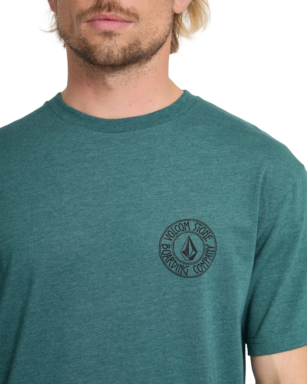Volcom DRAIN YOU HTH SST camiseta manga corta hombre detail 3 | Rifle Green