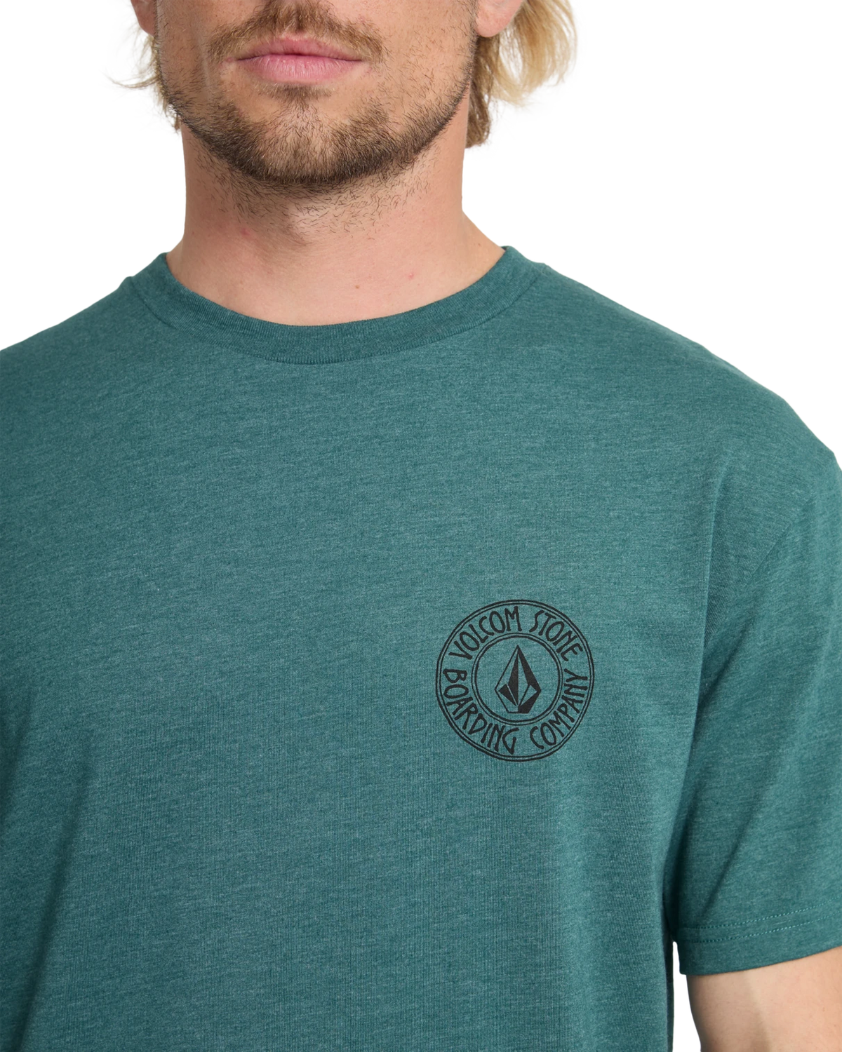 Volcom DRAIN YOU HTH SST camiseta manga corta hombre detail 3 | Rifle Green