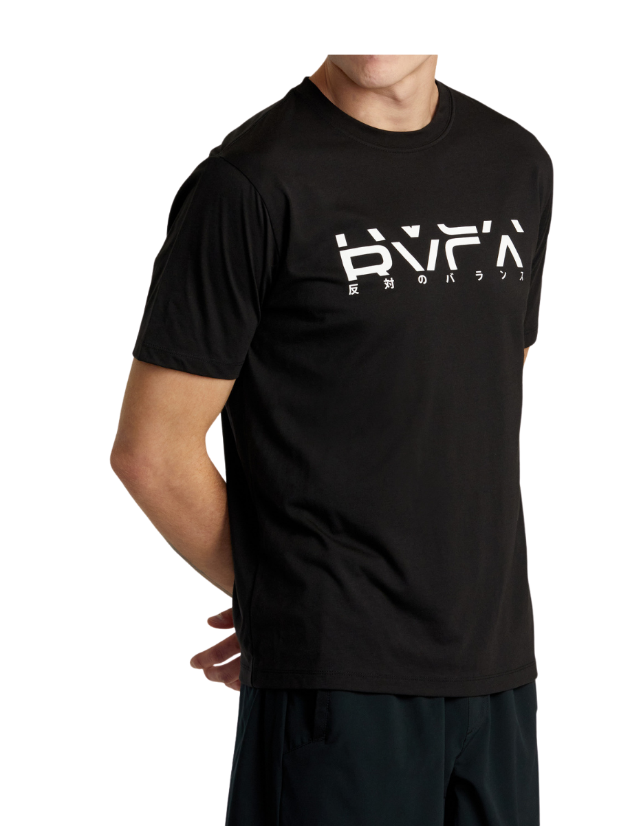 Camiseta RVCA Seção Grande - Preto