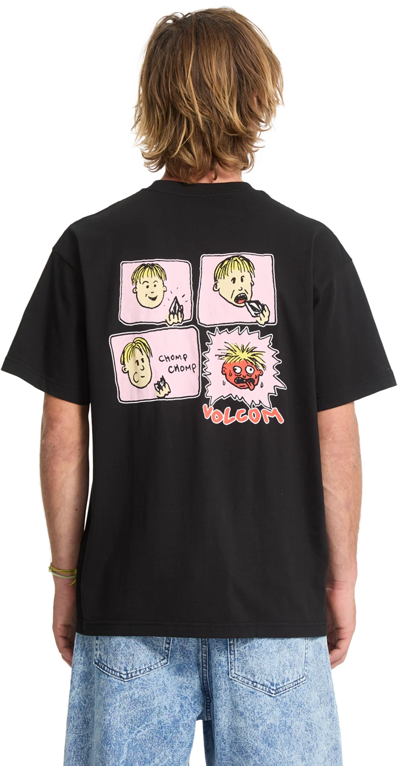 Volcom Chomp Chomp camiseta manga corta hombre detail 1 | Black