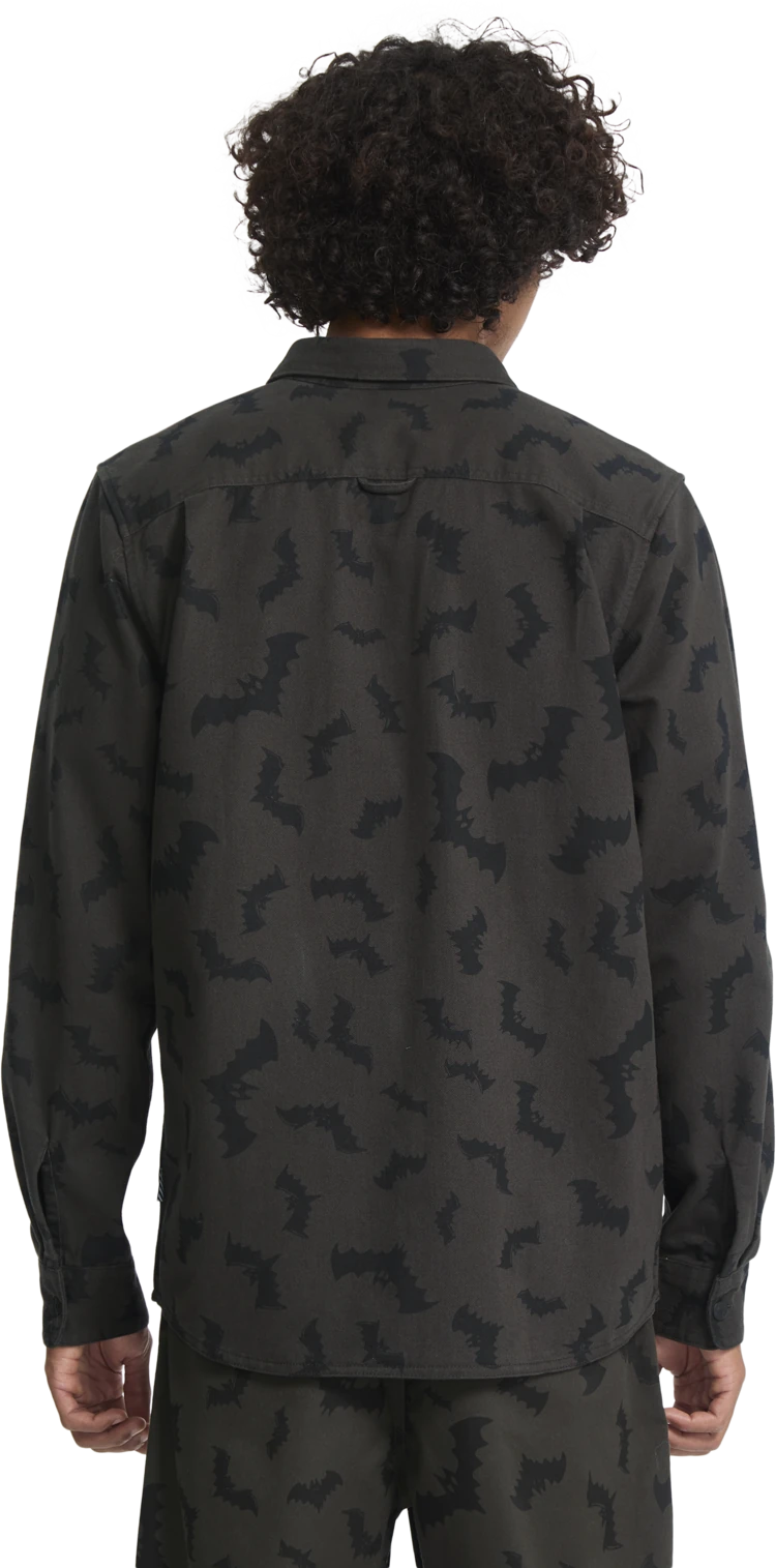 Volcom J.J. Villard Shirt camisa manga larga hombre detail 1 | Rinsed Black