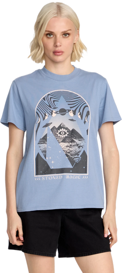Volcom Lock It Up camiseta manga corta mujer | Carolina Blue