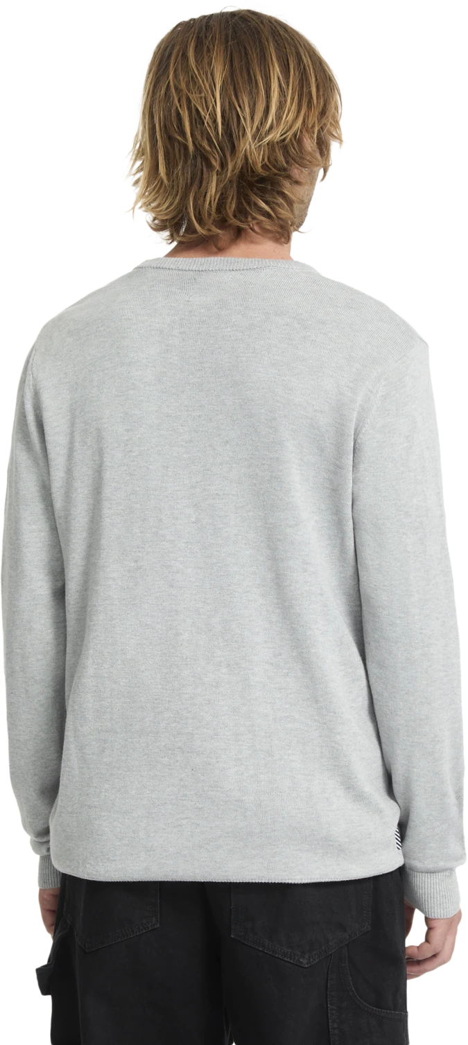 Volcom Uperstand jersey hombre detail 1 | Light Grey Heather
