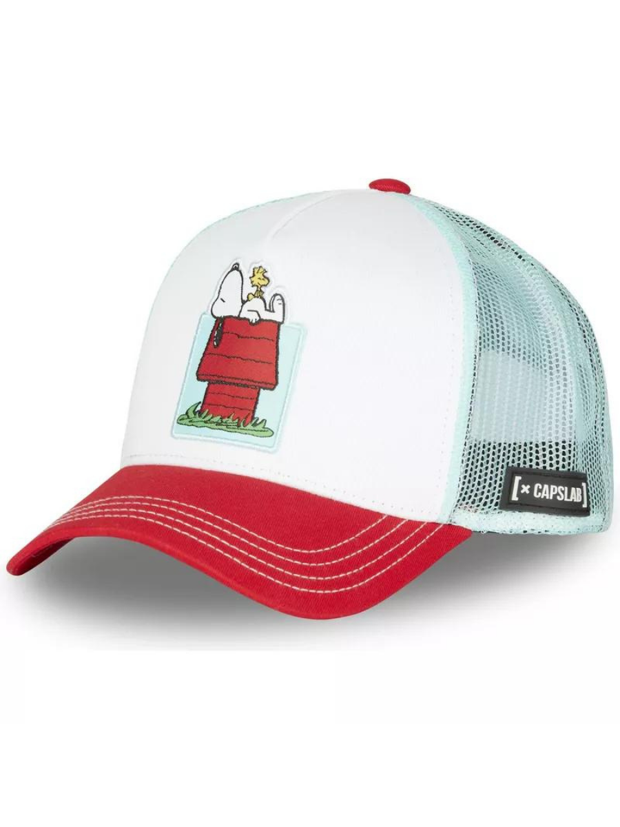 Cappellino trucker Capslab x Peanuts (Snoopy) - Blu/Bianco/Rosso