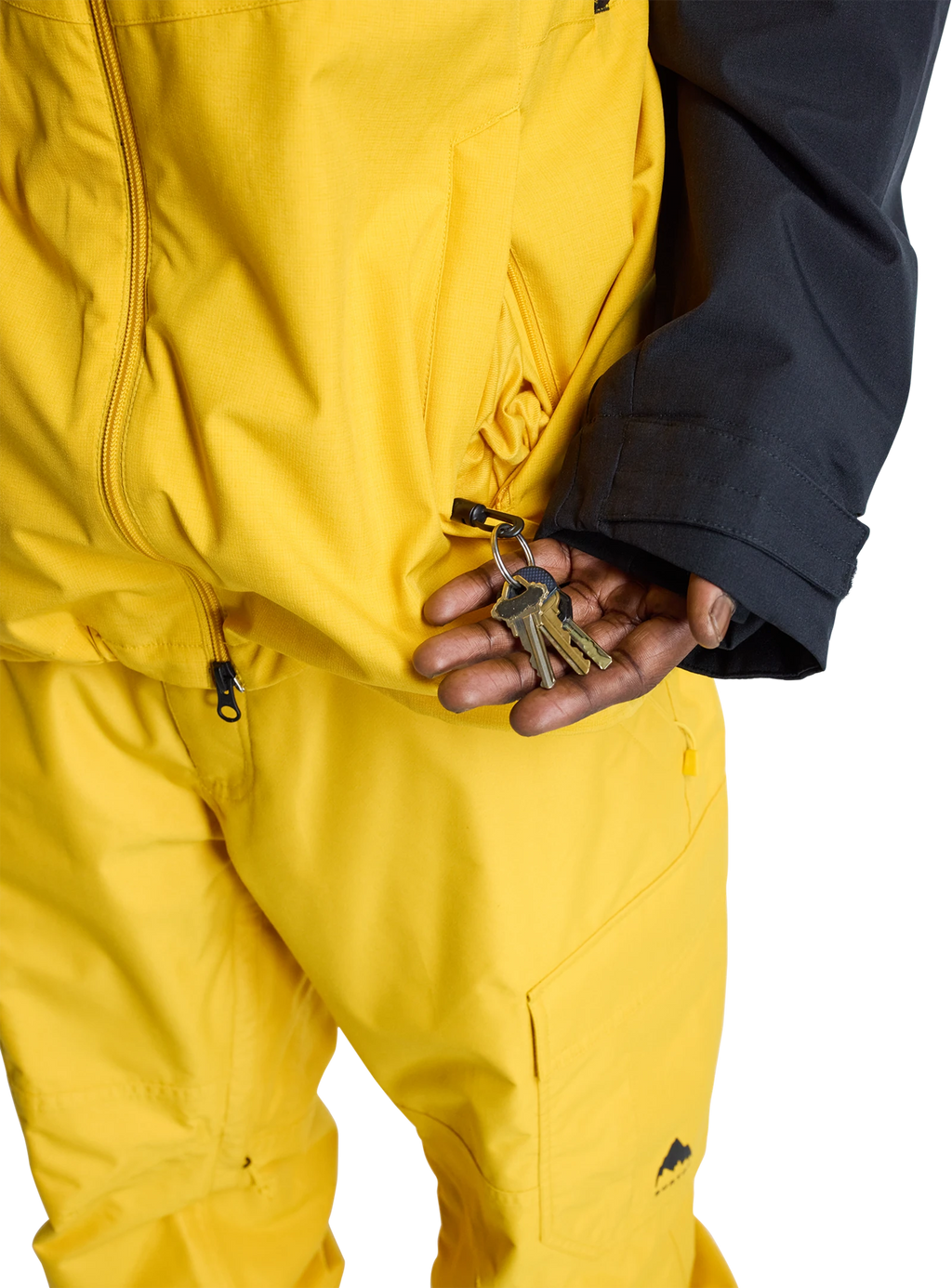 Burton Burton Lodgepole 2L Jacket chaquetas y abrigos hombre detail 5 | True Black / Goldenrod