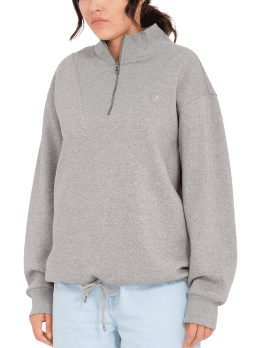 Volcom Mocker Nucker Girl's Sweatshirt - Heather Gray | Best selling products | surfdevils.com