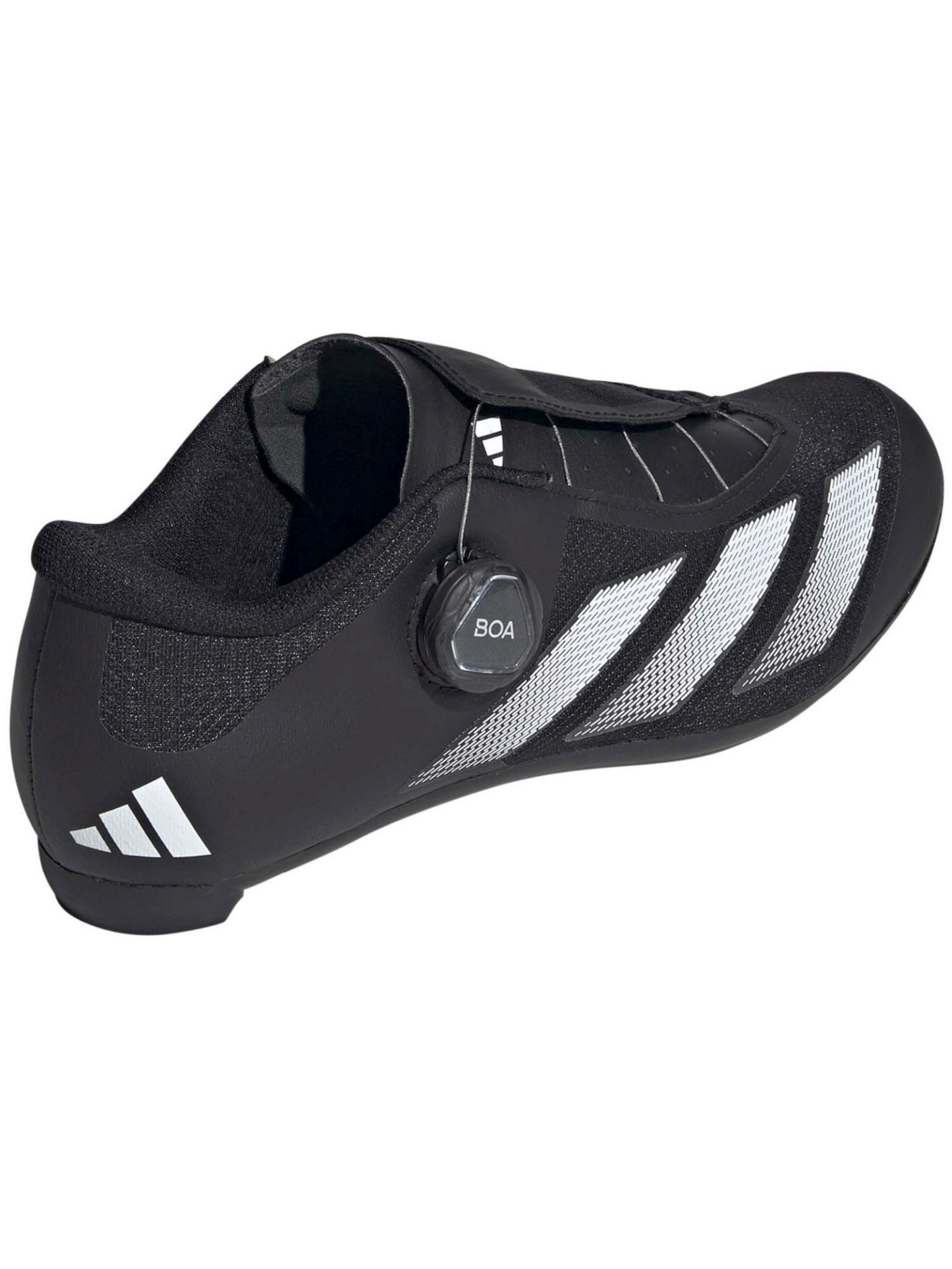 Adidas Tempo 3 Stripes BOA Road Cycling Shoes | Núcleo Preto / Nuvem Branca / Nuvem Branca