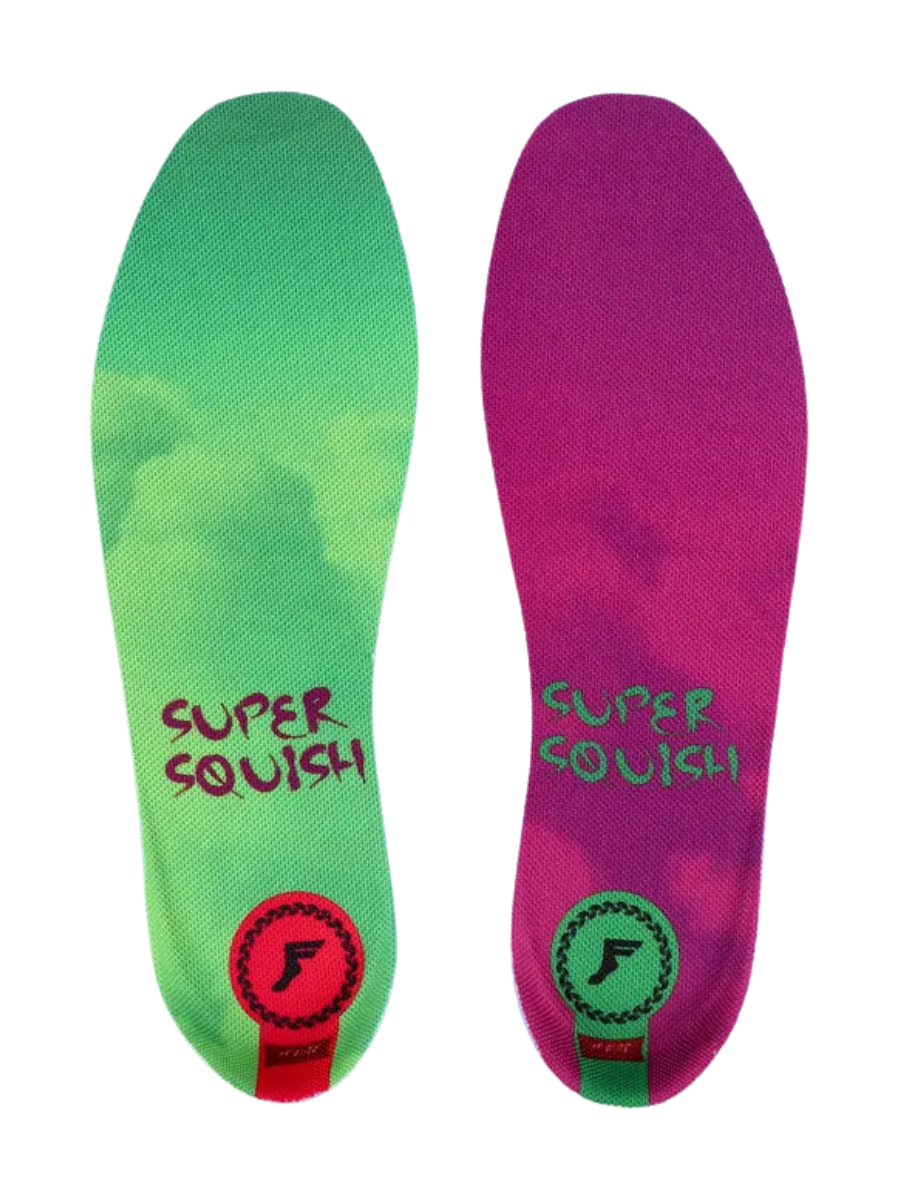Footprint Super Squish Classic Einlegesohlen – Grün Lila | Meistverkaufte Produkte | Neue Produkte | Neueste Produkte | surfdevils.com