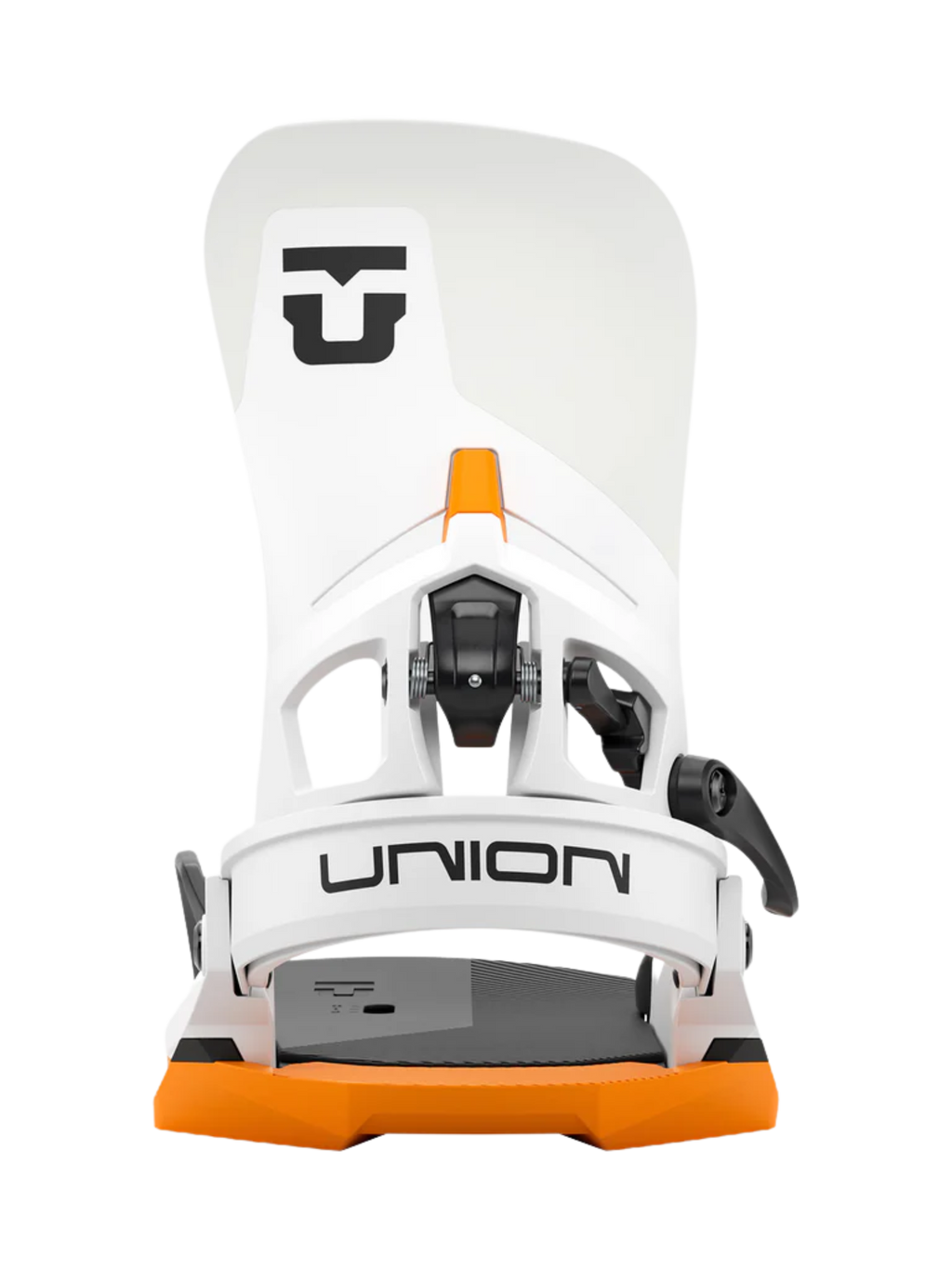 Union Atlas Step On® Men’s Snowboard Binding – White/Orange