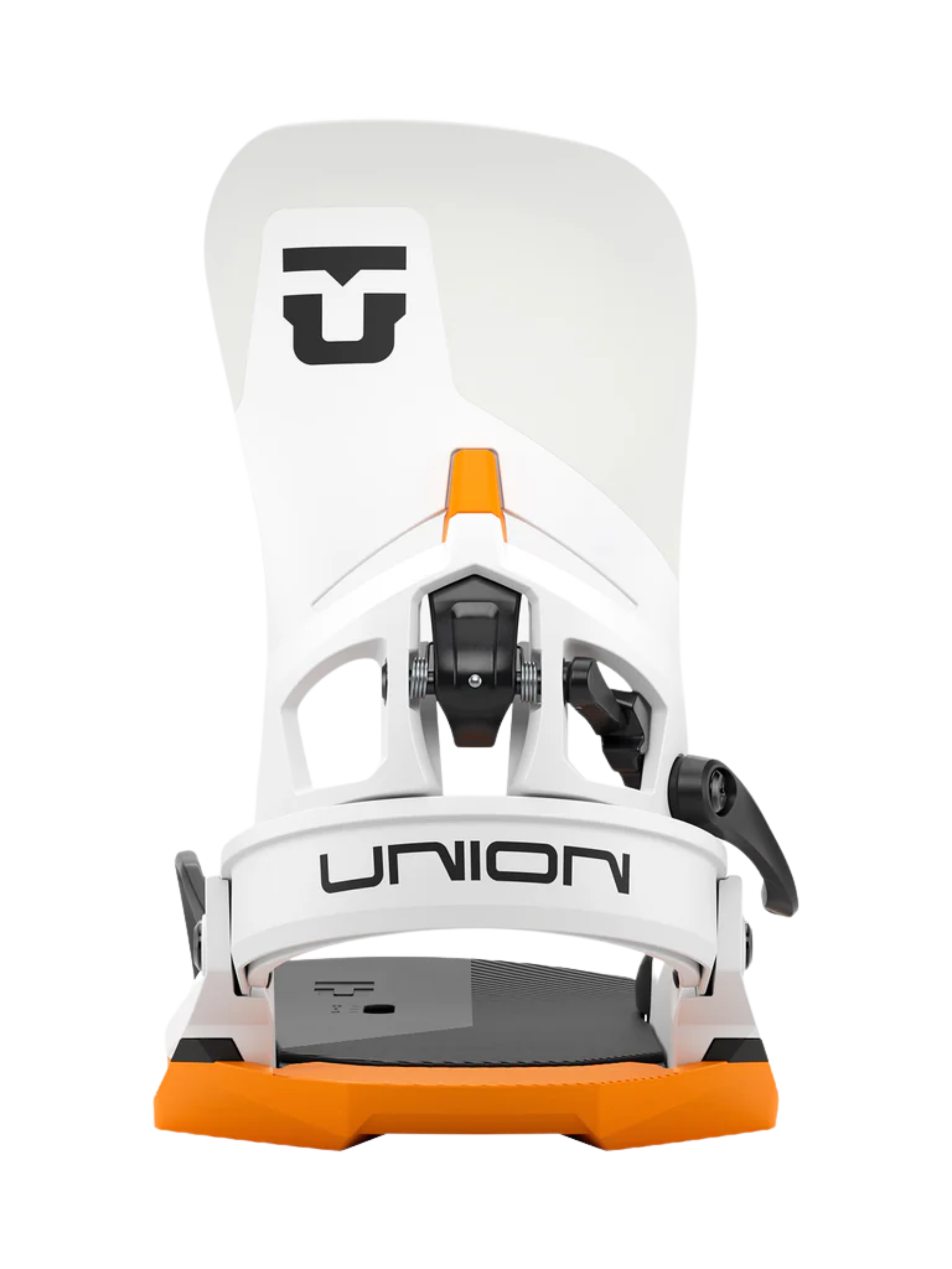 Union Atlas Step On® Men’s Snowboard Binding – White/Orange