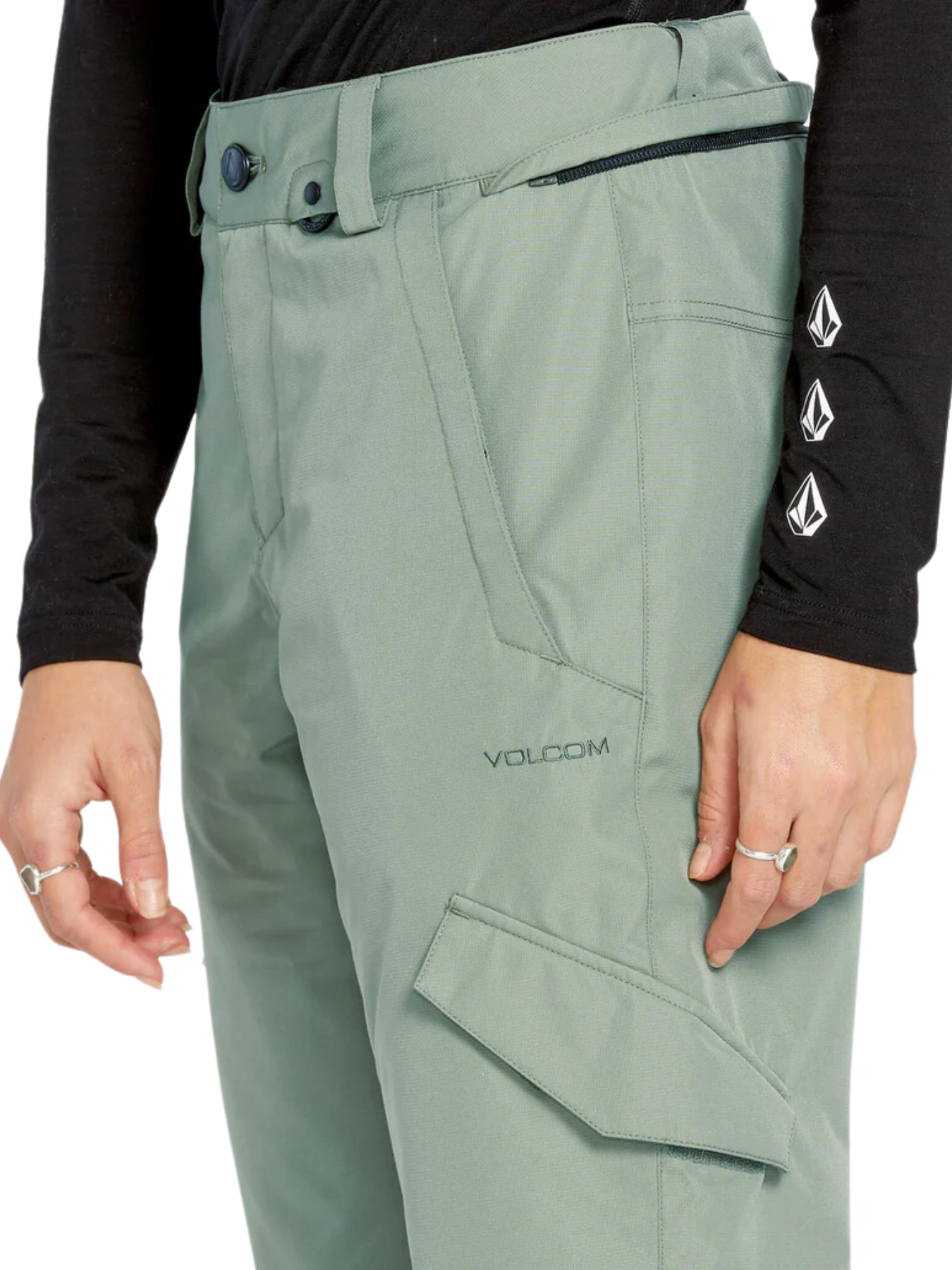 Pantalón de snowboard Mujer Volcom Bridger Insulated - Lichen Green