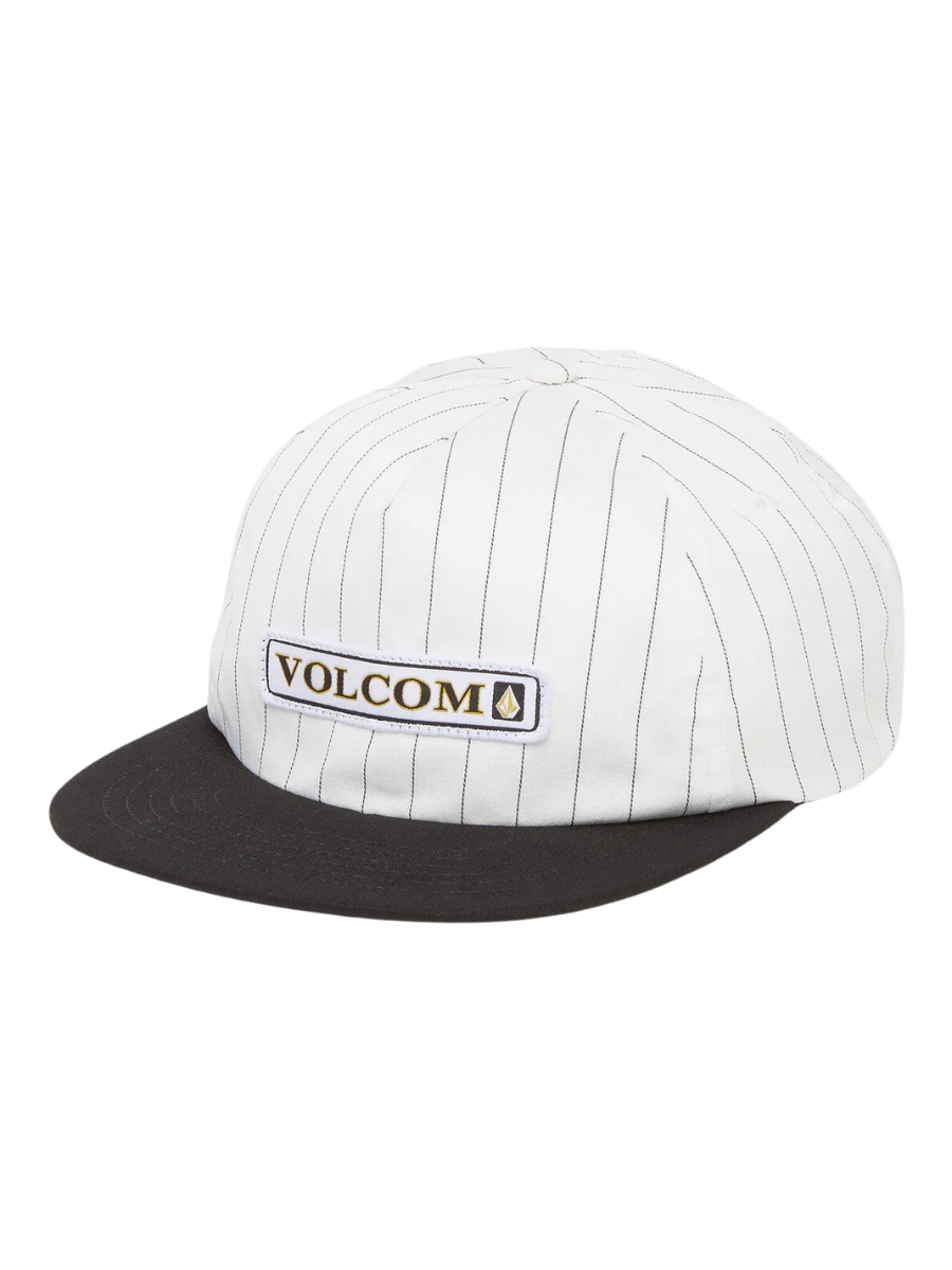 Boné ajustável Strike Stone da Volcom - Black Stripe