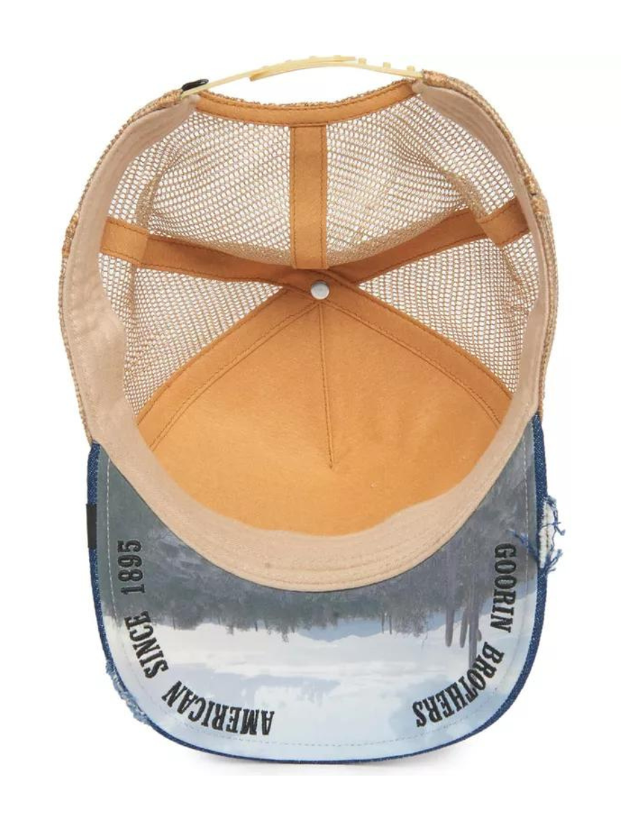 Goorin Bros Ride or Die (Horse) Cap - Blue Denim / Beige