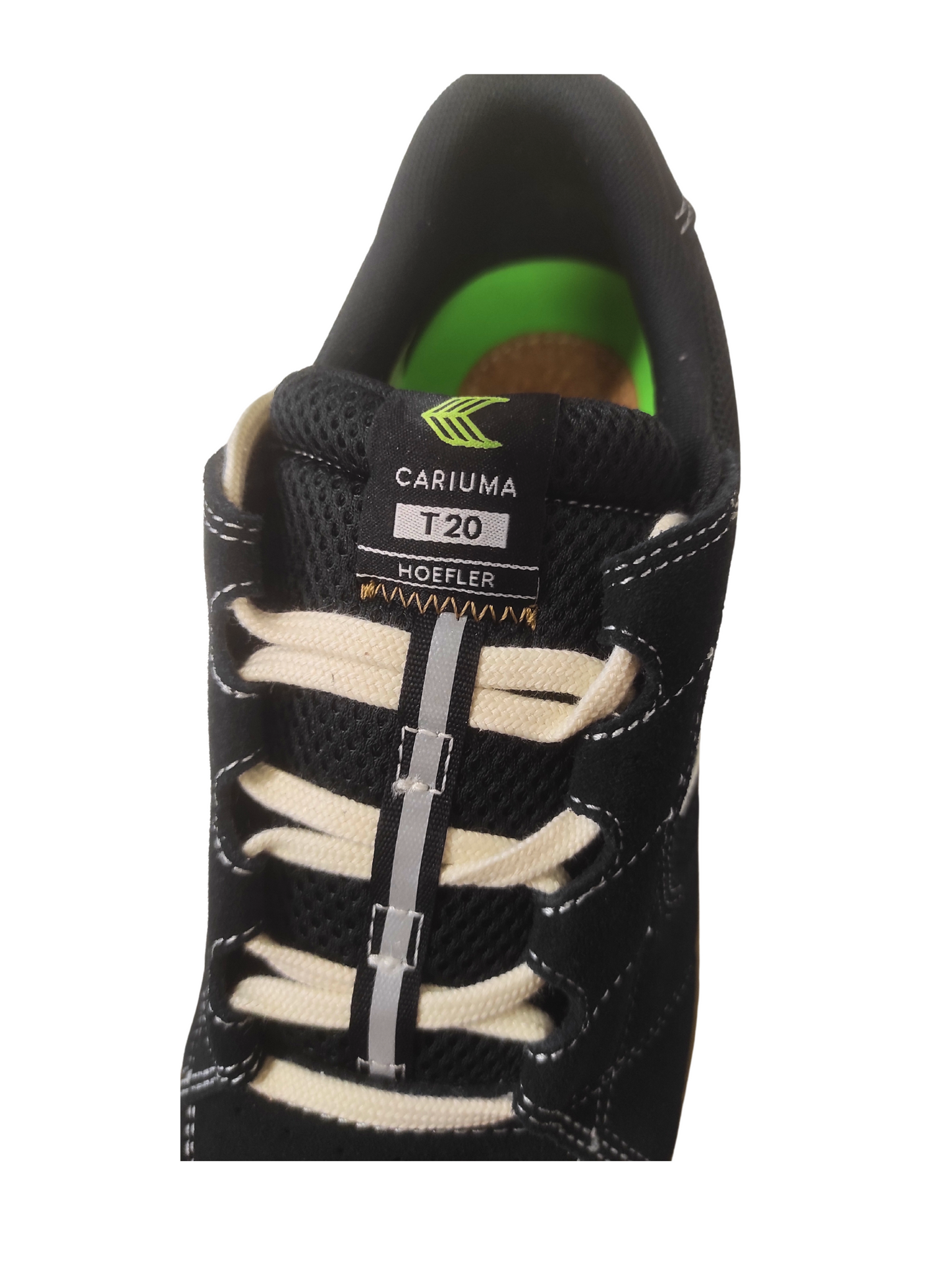 Sapatos Cariuma T20 Pro - Gum Black Suede Mesh Ivory