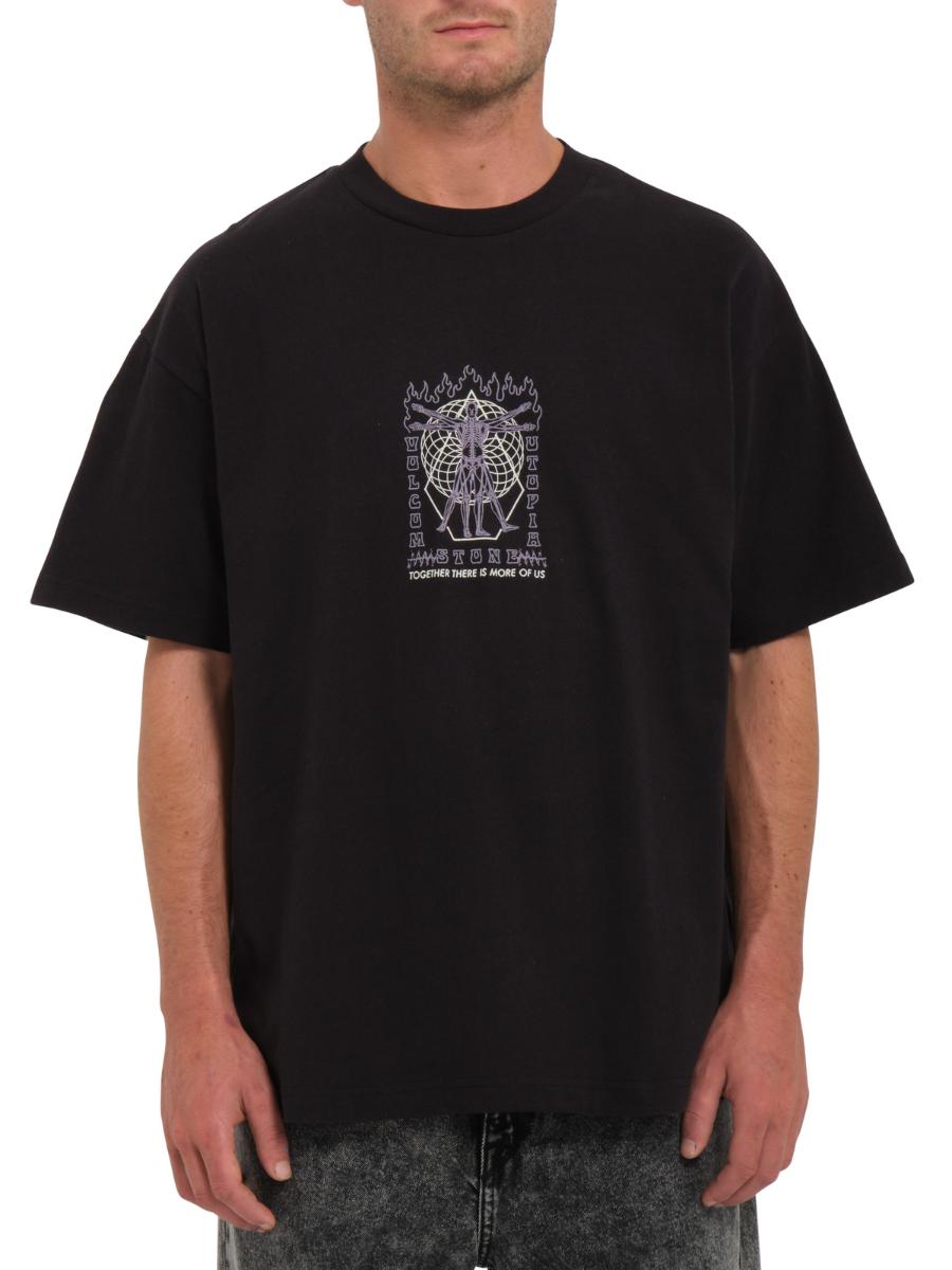 Volcom T-shirt Utopique - Noir | Nouveaux produits | Produits les plus récents | Produits les plus vendus | surfdevils.com