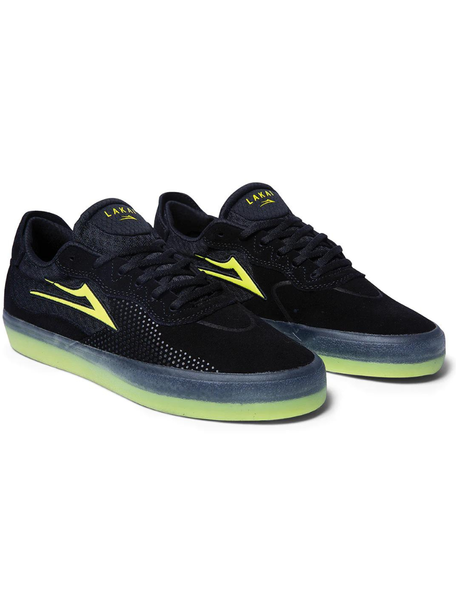 Scarpa da skate Lakai Essex - Pelle scamosciata nera 