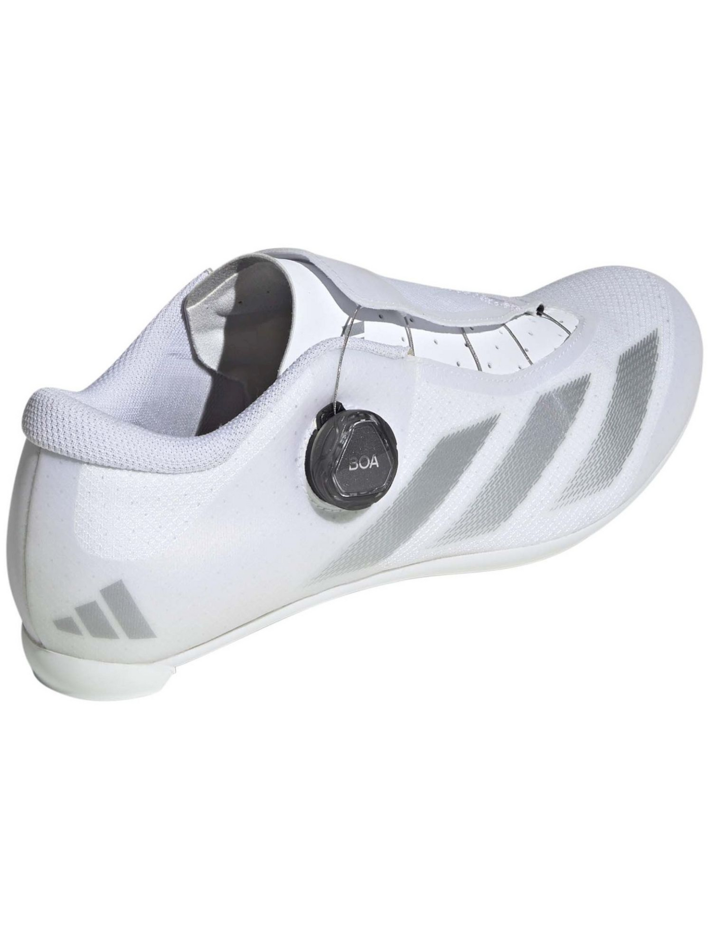 Zapatillas Ciclismo Carretera Adidas Tempo 3 Stripes BOA | Cloud White / Silver Metallic / Core Black