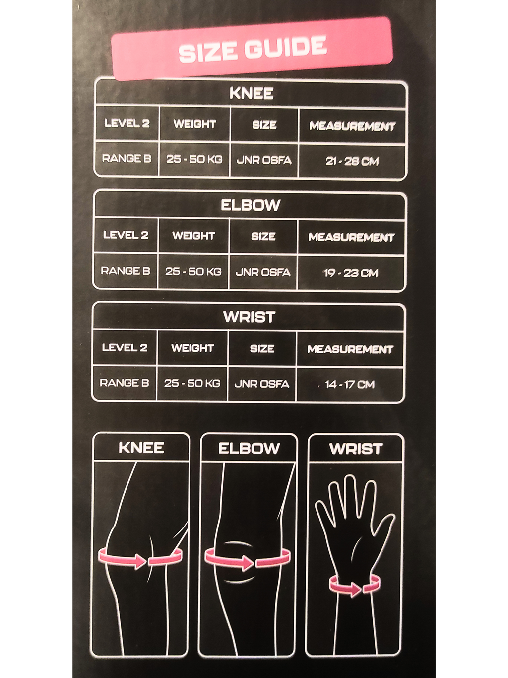 Skate Bullet Triple Padset Junior Protektoren