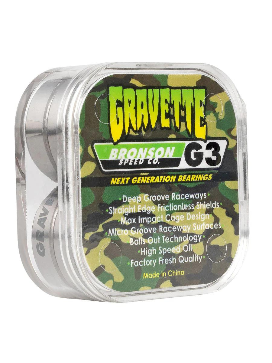 Rolamentos de velocidade Bronson - David Gravette G3 | Coleção_Zalando | Loja de skate | Mesas, Eixos, Rodas,... | Novos produtos | Produtos mais recentes | Produtos mais vendidos | Produtos mais vendidos | Rolamentos para skate | surfdevils.com