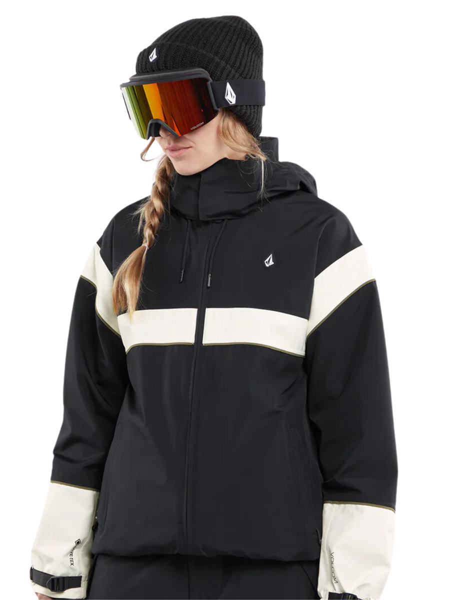 Jaqueta de snowboard feminina Volcom Melancon Gore-Tex - Preto