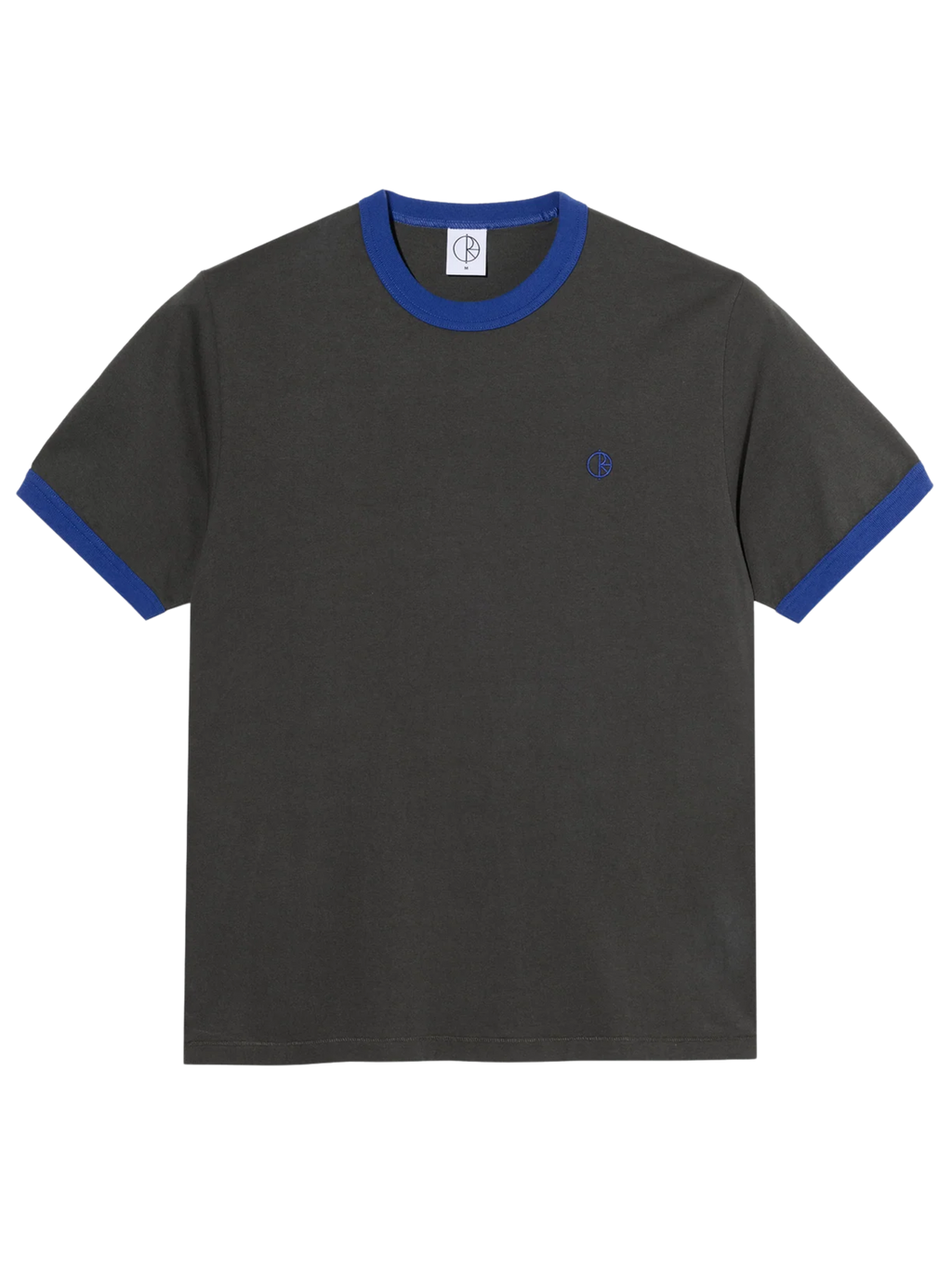 T-Shirt Polar Skate Co. Ringer Tee | Dirty Black/Egyptian Blue
