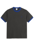 T-Shirt Polar Skate Co. Ringer Tee | Dirty Black/Egyptian Blue